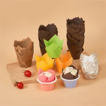 Tulip Cupcake Liners, Baking Paper Cups, Baking Tools, Cupcake Liners - View 2