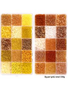 2 Boxes 30 Colors Glass Seed & Tube Beads For DIY Jewelry Making - A - View 12