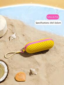 Estuche protector de silicona ligero y portátil para gafas de natación, diseño antiarañazos, transpirable y a prueba de golpes - Multicolor - Ver 11