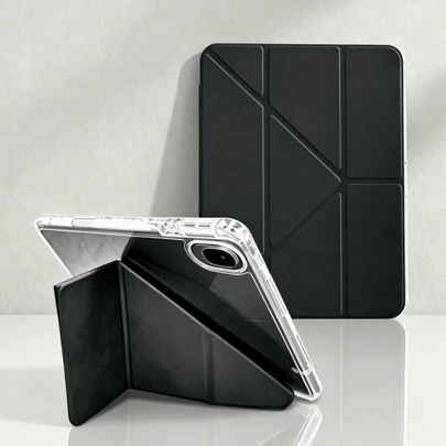适用于华为MatePad SE 11英寸平板电脑的保护套，MatePad保护套，Y型多折叠支架，智能休眠/唤醒功能，笔槽，透明亚克力背板，时尚PU皮革，兼容MatePad 11.5S 2026平板电脑保护套，适用于红米Pad 2 2025/Pad SE 2023（11英寸）平板电脑保护套，适用于iPad第11代平板电脑保护套，A16保护套