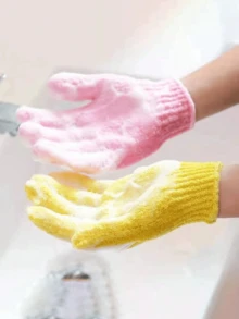 10pcs Bath Exfoliating Gloves, Reusable Shower Mitts For Scrubbing, Back Scrubber, Massage And Body Exfoliation, Body Cleansing Accessories Back To School - Multicolor - View 8
