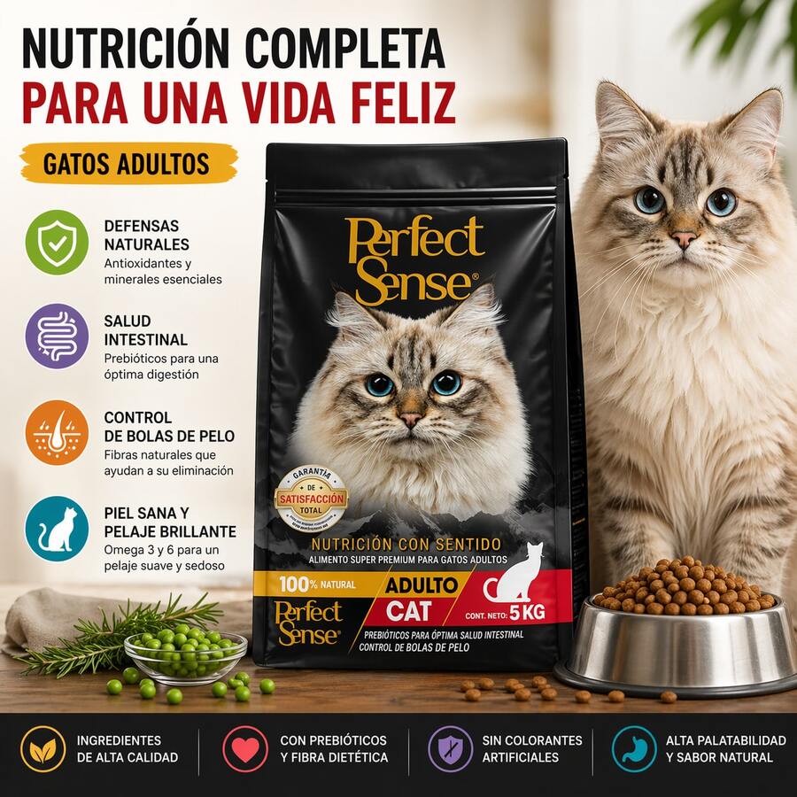 FANCY PETS Perfect Sense Dry Food For Adult Cats, 5 Kg - kg - View 1