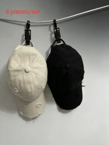 Set de 4 piezas, 1 pieza Gorra de béisbol estilo bohemio con bordado de letra y desgastada, Mujer, Sombrero de ala ancha con parte superior suave, Nuevo visera de sol de verano, Sombrero de sol para parejas para senderismo, tenis, golf, playa, Protección solar UPF 50+, Regalo para mamá, vacaciones, viajes - Multicolor - Ver 9