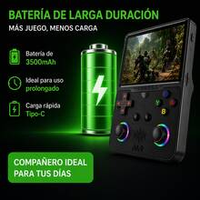 M9 PRO Retro Handheld Game Console | 45,000+ Games | Customized Upgrade Version | Free Tempered Glass Screen Protector | Dual Joystick Portable Console - Blue - View 7