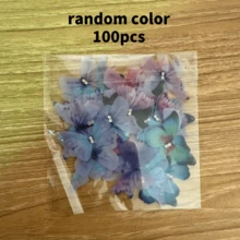 10/30/50/100pcs Double Layer Tulle Butterflies, 3D Polyester Embroidered, Applicable For Headwear, Wedding Decor, DIY Craft And Other Decorative Butterfly Accessories - Multicolor - View 15