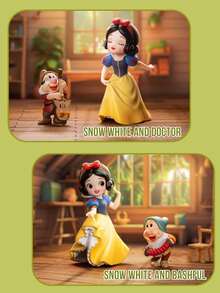 Disney Snow White Classic Series Blind Box Collection, Classic Movie Merchandise Figure Ornament Toy Blind Box, Cute Princess Series Blind Box Collection, Holiday Party Gift, Birthday And Christmas Gift - Multicolor - View 7