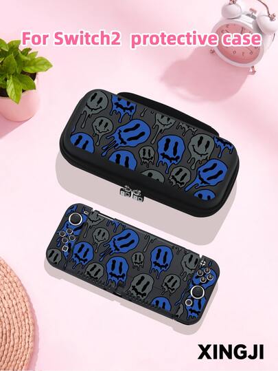 1 chiếc ốp bảo vệ hình mặt cười tan chảy cho máy chơi game 2 (2025), tương thích với Switch NS/Switch OLED/Switch Lite, vỏ mềm TPU, ốp bảo vệ đa năng, ốp tay cầm Switch, phụ kiện chơi game Switch, túi đựng, chống rơi, chống trầy xước, thời trang, món quà tuyệt vời nhất cho gia đình và bạn bè.
