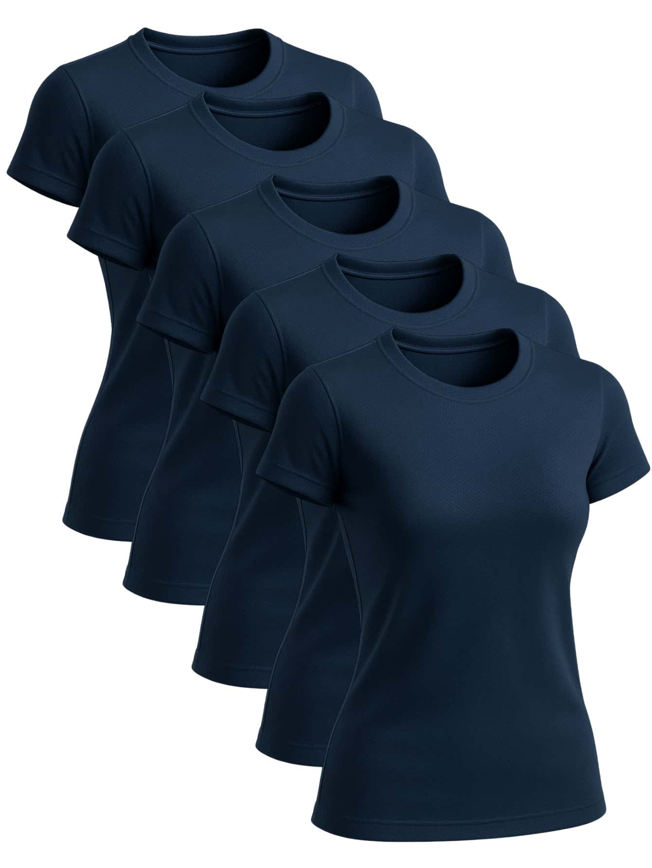 Women Sports Tees & Tanks - Azul - Ver 1
