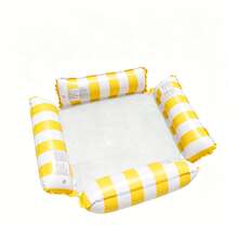 1 chiếc phao bơi bơm hơi, thiết kế tối giản 4 ống, họa tiết sọc, chất liệu PVC, thích hợp cho nước, hồ bơi, bãi biển, tiệc theo chủ đề, phao nổi trên nước, ghế nghỉ trên nước, vật nổi bơm hơi, cần mua riêng bơm hơi. - Giường nổi bốn ống - Xem 14