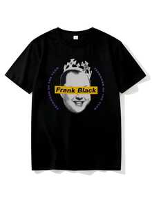 Frank Black Bracketed Tee T-Shirt - Black - View 6