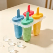 4pcs Ice Pop Mold Set, DIY Ice Lolly & Ice Cream Mold, Easy Release Design - Multicolor - View 2