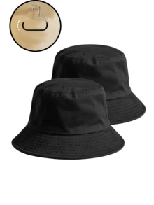 2 chiếc mũ xô kiểu retro màu trơn, unisex, có thể điều chỉnh, phù hợp cho mặc hàng ngày, cô dâu, lễ hội Mardi Gras, đám cưới, phong cách Y2K, đi biển, quà tặng, tiệc độc thân, du lịch, giáo viên, học sinh, đồ dùng cần thiết cho kỳ nghỉ, mũ cho nữ, trận đấu bóng, World Cup. - Mũ của ngư dân - Xem 6