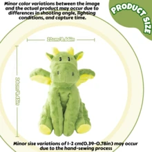 Dinosaur Dog Chew Toy, Dog Squeaky Toy, Puppy Teething Cartoon Squeaky Toy, Cute Plush Dragon Dog Toy, Interactive Dog Toy, Pterosaur Shape, With Sound, Durable, Help Dogs Grow, Multiple Play Modes, Suitable For Small, Medium And Large Dogs - Multicolor - View 4