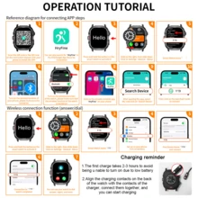 2026 Unisex High-Definition Touch Screen Smart Watch: Calling/Wireless Messaging/Multiple Sports Modes/Remote Camera/Fitness Tracker, USB Charging, LED Outdoor Light, Silicone Strap, Smart Connection, Suitable As Holiday Gift For Couples, Elders, Friends, Classmates - Multicolor - View 11