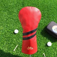Personalized Golf Club Headcover, Custom Leather Golf Club Cover, Monogram Embroidered Golf Gift For Men, Gift For Golfer, Dad, Golf Headcover - Multicolor - View 6