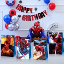 Marvel Bộ 1 túi giấy đựng kẹo hình siêu anh hùng, thích hợp làm quà tặng nhỏ cho người hâm mộ, gia đình và bạn bè, phụ kiện mùa hè mát mẻ, lựa chọn tốt nhất cho bạn gái/người yêu, vật dụng phối hợp hàng ngày để tạo không khí mùa hè. - Nhiều màu - Xem 2