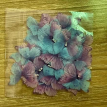 10/30/50/100pcs Double Layer Tulle Butterflies, 3D Polyester Embroidered, Applicable For Headwear, Wedding Decor, DIY Craft And Other Decorative Butterfly Accessories - Multicolor - View 20