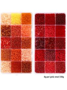 2 Boxes 30 Colors Glass Seed & Tube Beads For DIY Jewelry Making - A - View 8