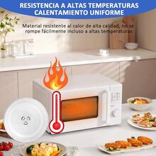 24.5cm 9.6 Microwave Glass Plate, Heat Resistant Turntable - A - View 11