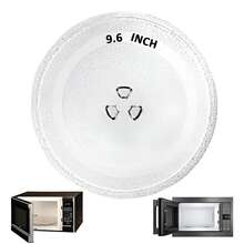 24.5cm 9.6 Microwave Glass Plate, Heat Resistant Turntable - A - View 2