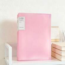 A4 Office & School File Folder, Multi-Layer Transparent Sleeve Data Binder, Large Capacity Student Exam/Contract Document Storage, Transparent Sleeves, Random Cover Card Paper, 100-Page Student Certificate Storage Bag, File Folder With 100 Transparent Pockets, Office/Medical Record File Folder, Back To School, School Supplies - Multicolor - View 14
