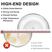 24.5cm 9.6 Microwave Glass Plate, Heat Resistant Turntable - A - View 9