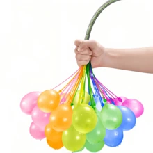Happy Mother's Day Family Game, 1 Set Self-Sealing Water Bomb Balloons, Tropical Colored Thickened Latex Splash Balls For Beach Pool Party & Parent-Child Play - 免洗水球 - 查看 8