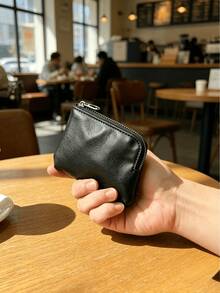 Minimalist Multi-Functional Mini Wallet, Portable Zipper Card Holder, Unisex Versatile Coin Purse - Multicolor - View 6
