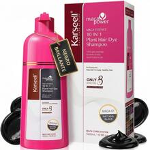 KARSEELL Natural Black Hair Dye Shampoo 500ml Instant Gray Coverage Argan Oil Hydrolyzed Keratin Sunflower Oil Hydration Nourishment Repair Mirror Shine Softness Intense Color Dry And Damaged Hair 8 Minutes Ammonia Free Paraben Free Silicone Free Uni - Shampoo - View 13