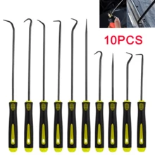 Bộ 10 chi tiết dụng cụ gắp và móc chính xác, dụng cụ gắp gioăng/vòng đệm dầu ô tô, móc nhỏ chuyên nghiệp, dụng cụ sửa chữa cơ khí, không kèm pin. - A - Xem 15