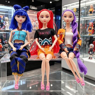 Sega 1 búp bê vinyl sưu tầm hình thần tượng K-POP, Rumii Miraa Zoey, mô hình hành động có khớp nối chi tiết, tượng nhân vật trang trí bàn làm việc dễ thương, hàng hóa và quà tặng độc quyền dành cho người hâm mộ, làm thủ công có thể có một vài lỗi nhỏ nhưng không ảnh hưởng đến việc sử dụng, kiểu dáng ngẫu nhiên.
