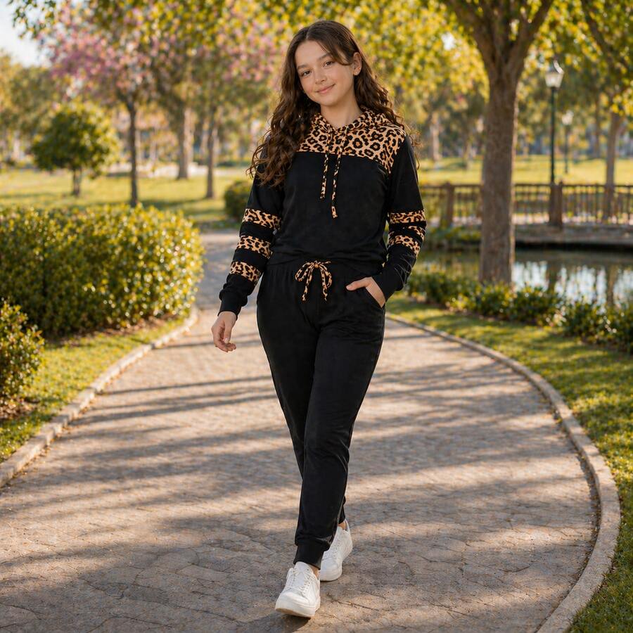 Girls' Tracksuit Set, Sizes 4 To 14 Years. - Ounce - View 1