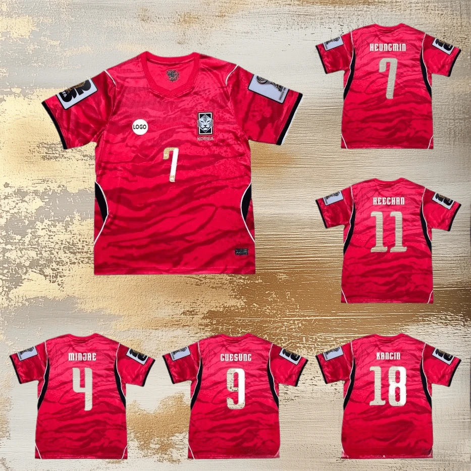 [48-Hour Shipping]South Korea National Team 2026 Home Football Jersey Breathable Sports Short Sleeve - Trang chủ - Phiên bản thuần túy - Xem 1