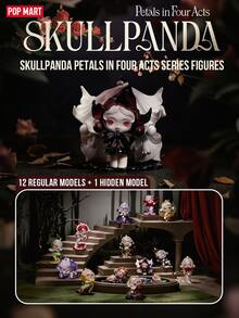 POP MART SKULLPANDA 花瓣四幕系列盲盒,12款常規版 + 1款隱藏版,以花卉生命週期為靈感的藝術收藏人偶,採用高品質PVC/ABS材質,以新藝術風格詮釋花苞綻放與凋零,精緻手繪細節呈現植物與花卉元素,復古金框包裝搭配暗黑浪漫美學,適合桌面擺飾與書架裝飾 - 彩色 - 查看 2