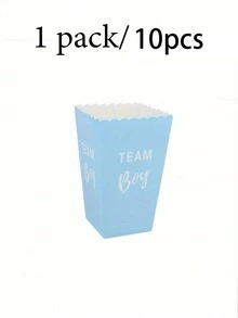 10 hộp giấy đựng bỏng ngô mini màu hồng và xanh cho tiệc tiết lộ giới tính, cốc đựng kẹo quà tặng cho bé gái bé trai, đồ trang trí tiệc Baby Shower, tiệc tiết lộ giới tính, trang trí đám cưới, quà tặng tiệc Bridal Shower cho người lớn, quà tặng tiệc Baby Shower - Nhiều màu - Xem 12