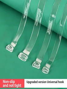1 Cặp dây áo ngực trong suốt, có thể điều chỉnh, không đường may, mềm mại, chống trượt, có thể thay thế, phù hợp cho váy, đám cưới, hẹn hò, kỳ nghỉ, mặc hàng ngày. - nhiều màu - Xem 3