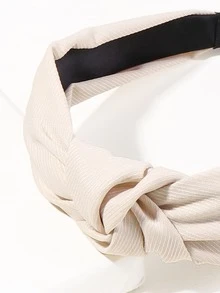 1 pieza Aro para el cabello de estilo Y2K de ala ancha y unicolor brillante, accesorio para el cabello de verano, diadema, accesorios para el cabello, accesorios para la cabeza, vacaciones, viaje - Negro - Ver 4