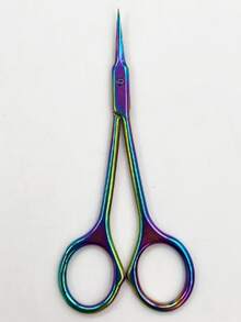 1 pieza Tijeras de acero inoxidable para cutículas, removedor de piel muerta para uñas, cortaúñas, tijeras de manicura con punta curva - A - View 3