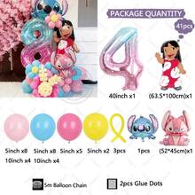 Hasbro Bộ bóng bay cao su chủ đề Thiên thần & Stitch chúc mừng sinh nhật, bóng bay hình Thiên thần & Stitch hoạt hình dễ thương, phù hợp cho lễ hội, đám cưới, trang trí sinh nhật, tiệc chủ đề Stitch. - Xem 16