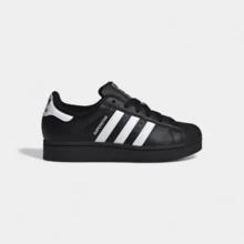 Adidas أديداس سوبرستار الثاني أسود أبيض (GS) - الأسود - مشاهدة 1