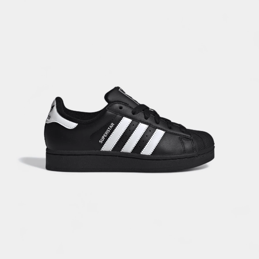 Adidas أديداس سوبرستار الثاني أسود أبيض (GS) - الأسود - مشاهدة 1