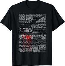 Max Floating Stranger Unisex T-Shirt  Up That Hill  Geometric-Patterned, Round Neck, Printed, Casual Style, -Elastic Fabric, Perfect Gift For Fans, Family And Friends - 黑4 - 查看 11