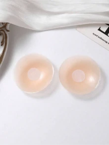 10入可重複使用圓形矽膠乳貼，高級可水洗無膠隱形矽膠胸墊，適用婚紗、露背裝、攝影造型服、晚禮服，女性派對穿搭配件，10/2/1入可選 - 多色 - 查看 8