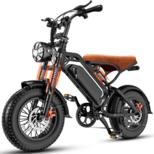 TERROSR Electric Bike - Heavy-Duty All-Terrain 16" Tire Electric Mountain Bike With 740W Motor, 48V 13Ah Removable Battery, 5-Speed Alloy Frame (27.9MPH Top Speed) - Ideal For Dirt, Trail, Commute, Mountain Riding - E-Bike, Bicycle For Women, Bicycle For Men - 48V13AH - View 11