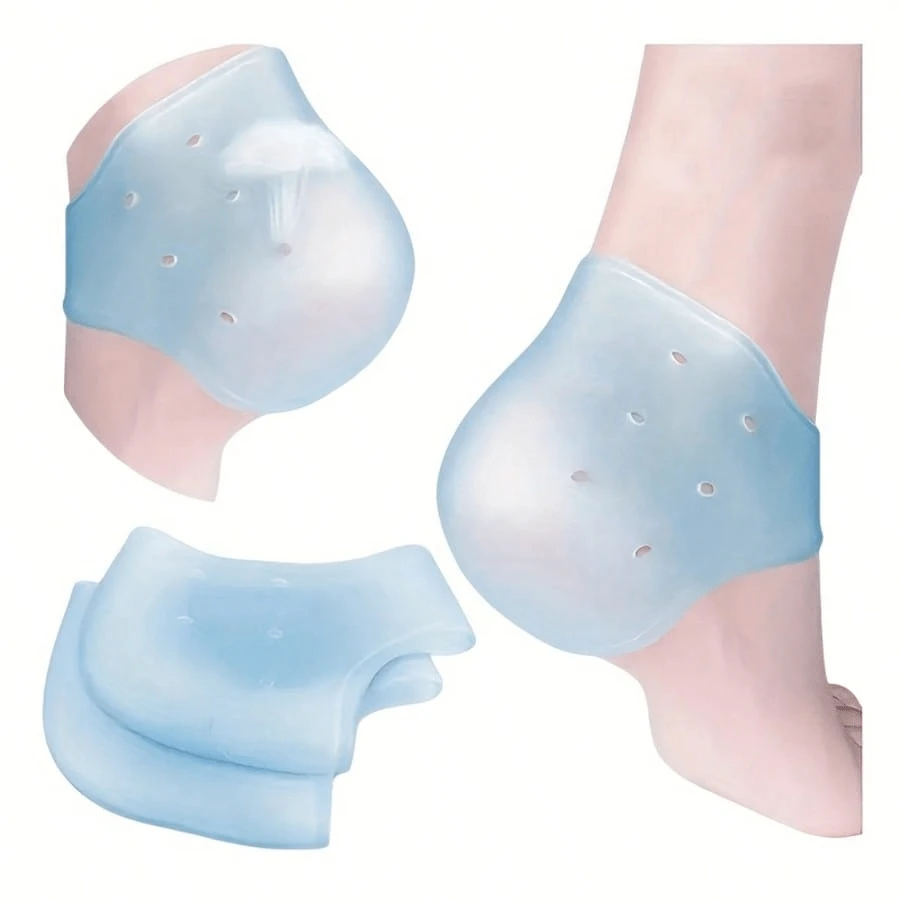 2/4/6 Pairs Gel Heel Protectors, Unisex Gel Heel Pads, Soft & Comfortable Silicone Heel Sleeves, Foot Protection For Outdoor Activities - Quantity - View 1
