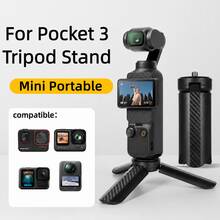 迷你可折疊 1/4" 三腳架支架，適用於 Pocket 3、Osmo Action 4/5 Pro 相機，便攜式桌面手柄，適合 Vlogging、旅行、視訊會議與 LED 燈使用 - 查看 5