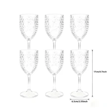 12pcs 13oz Reusable Acrylic Wine Glasses, Unbreakable Champagne Flutes, Crystal Clear Stemware, Suitable For Christmas Party, Bar, Restaurant, Wedding, Baking (Crystal Clear) - View 13