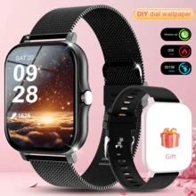 1pc Unisex Smart Watch With Steel Strap, 1.83" Touchscreen, Calling Function, Alarm, Message Reminder, Multiple Sports Modes, Distance Tracking, Step & Calorie Counter, USB Charging, 240P Display, 180mAh Li-Ion Battery, Suitable As Holiday Gift - Multicolor - View 5