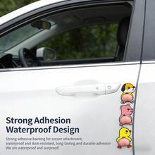 3D Cartoon Sticker, Silicone Anti-Collision Pad, Multifunctional Shin Chan Car Sticker - Multicolor - View 6