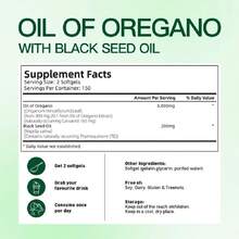 Oil Of Oregano With Black Seed Oil 300 Capsules Natural Antioxidants| Nutritional Support| Highly Effective Botanicals Dietary Healthcare Supplement - Unflavored - View 5